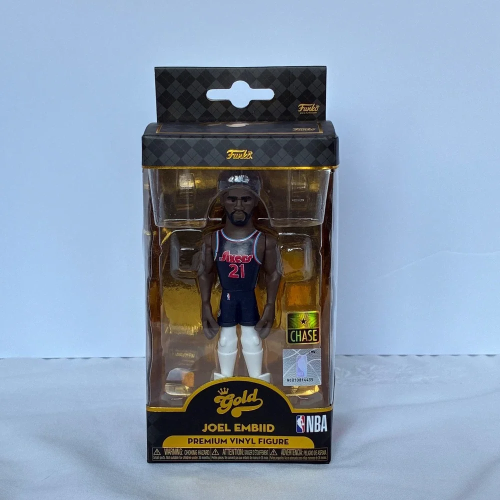 Funko Gold Joel Embiid NBA Chase Ed. 76ers #21 Vinyl Figure Basketball Philly